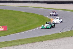 Evan Wolf's Radical SR3 XX 1340, Jack Yang's Radical SR3 XXR 1500 and Spencer Schmidt's Radical SR3 XXR 1500