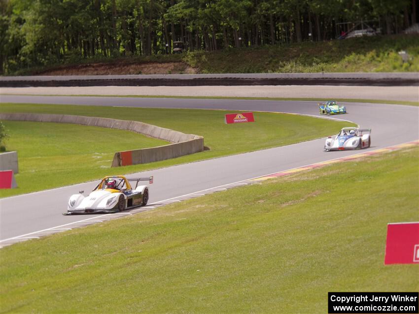 Jace Bacon's Radical SR3 XX 1340, Adam Gagne's Radical SR3 XX 1340 and Austin Riley's Radical SR3 XXR 1500