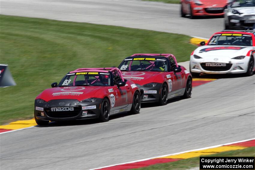 Ashton Harrison's and Patrick Wilmot's Mazda MX-5 Cups