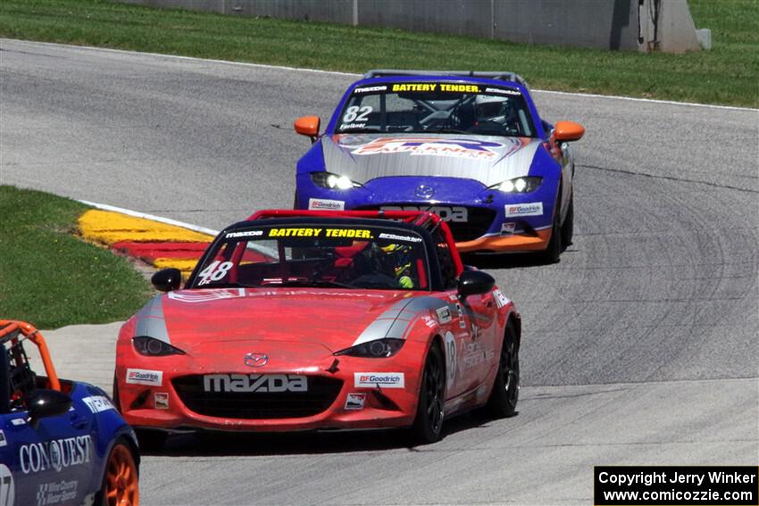 Zach Lee's and Max Faulkner's Mazda MX-5 Cups