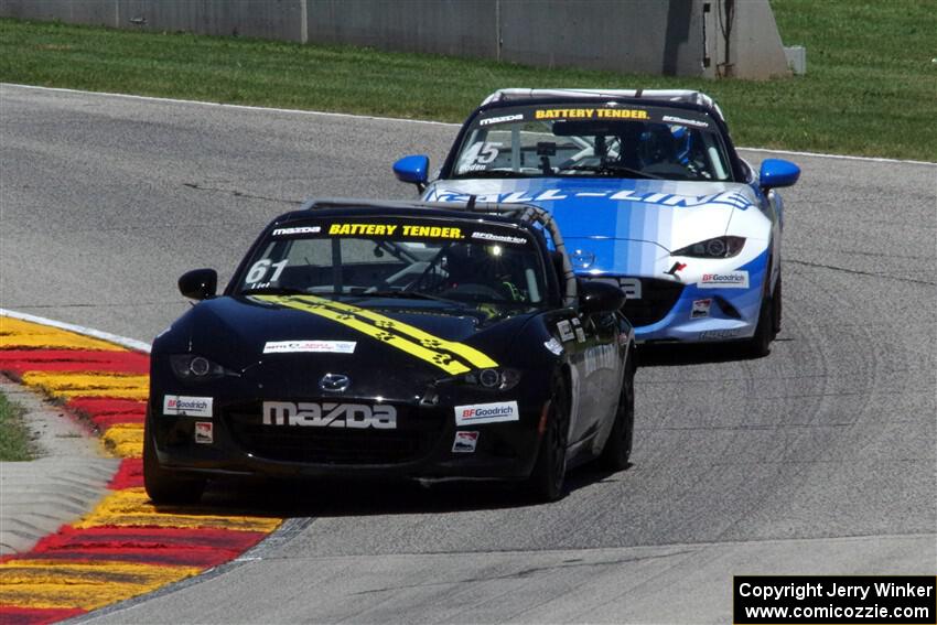 Andrew List's and Joseph Boden's Mazda MX-5 Cups