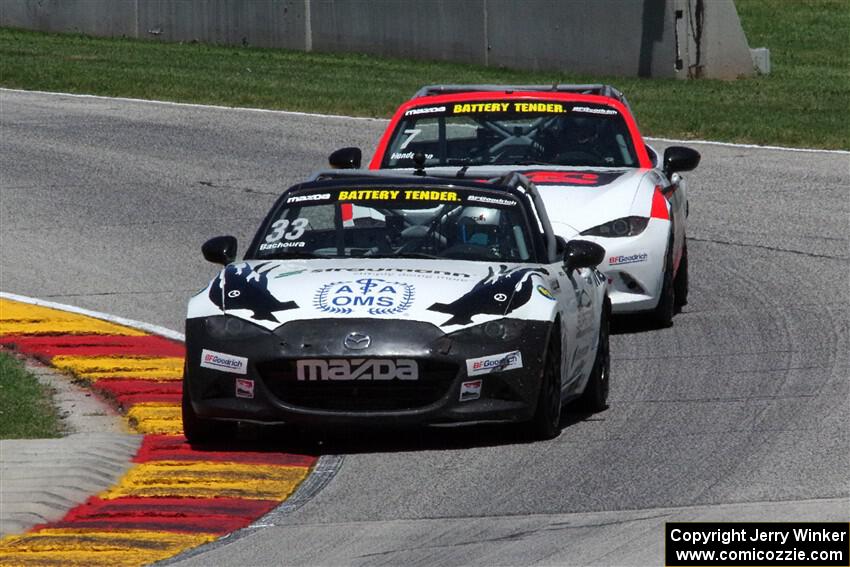 Alex Bachoura's and Brian Henderson's Mazda MX-5 Cups