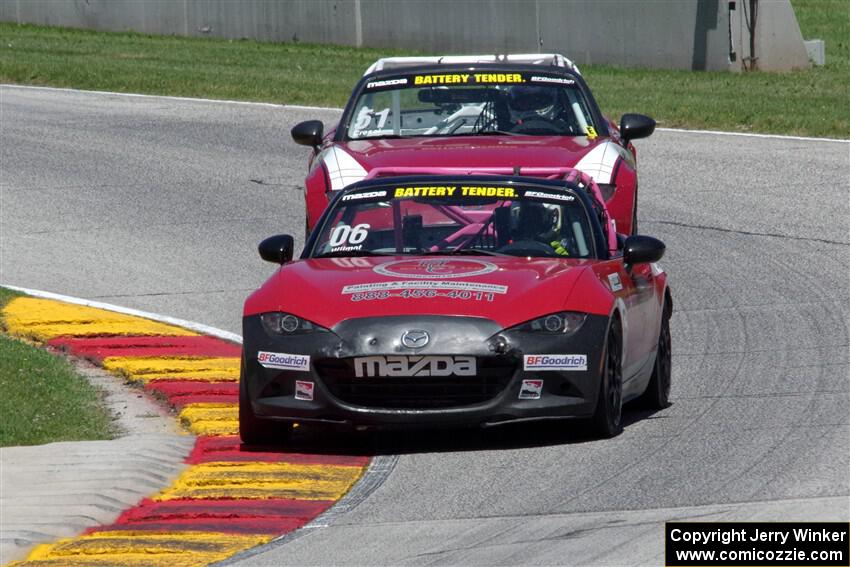 Patrick Wilmot's and Matt Cresci's Mazda MX-5 Cups