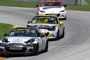 Alex Bachoura's, John Dean's and Brian Henderson's Mazda MX-5 Cups