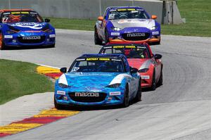 Keith Jensen's, Zach Lee's, Max Faulkner's and Luke Oxner's Mazda MX-5 Cups