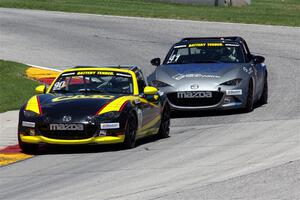 Dillon Dexter's and Nick Evancich's Mazda MX-5 Cups