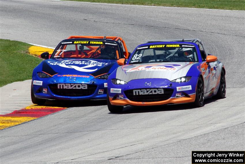 Max Faulkner's and Luke Oxner's Mazda MX-5 Cups