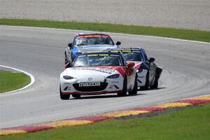 Todd Lamb's, Robert Stout's and Patrick Gallagher's Mazda MX-5 Cups