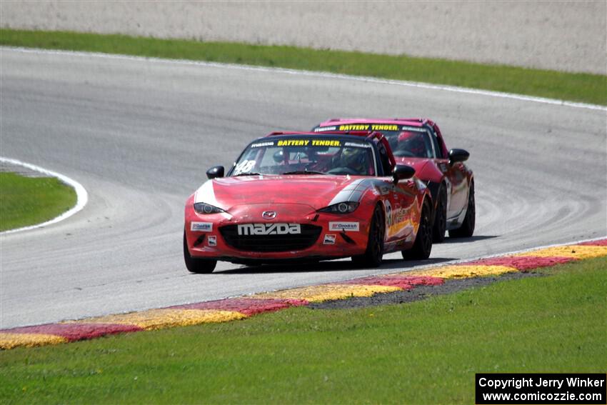 Zach Lee's and Ashton Harrison's Mazda MX-5 Cups