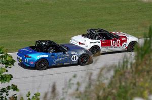Tom Martin, III's and Nicholas Evancich's Mazda MX-5 Cups