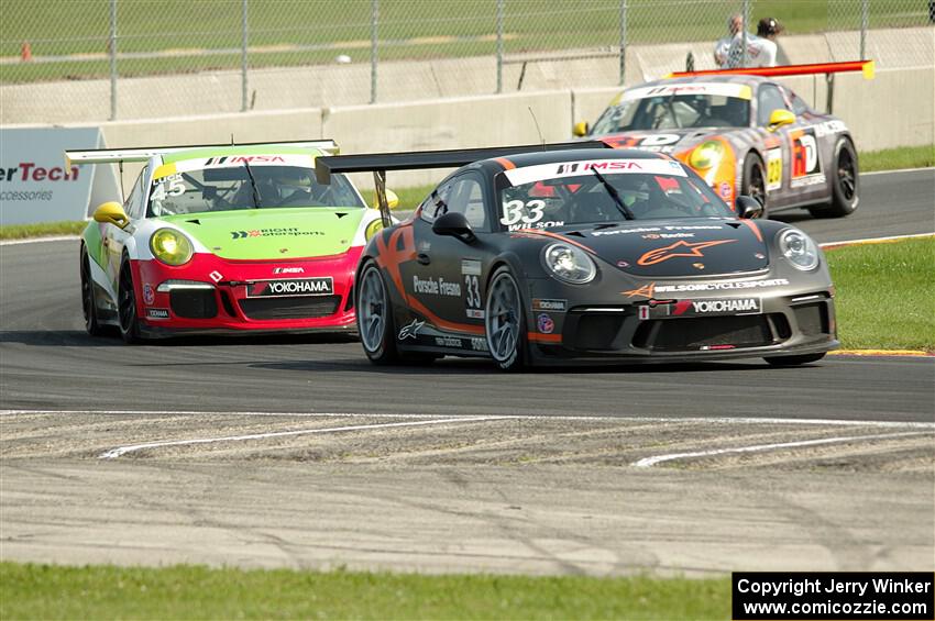 C.J. Wilson's and Charlie Luck, IV's Porsche GT3 Cups