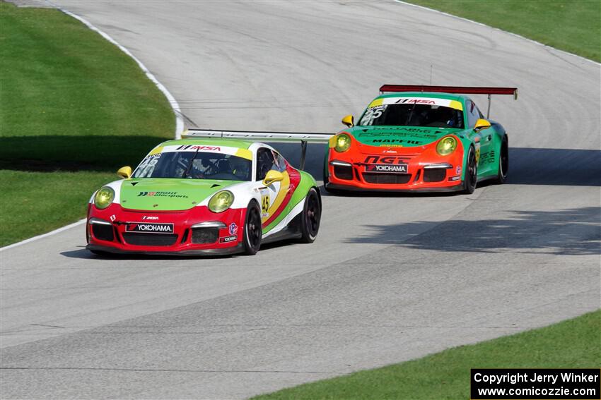 Charlie Luck, IV's and Victor Gomez, IV's Porsche GT3 Cups
