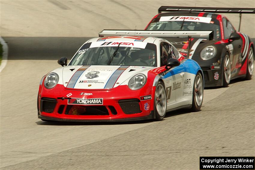 Maxwell Root's and David Kolkmann's Porsche GT3 Cups