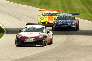 Dan Hardee's, Rob Ferriol's and Sebastian Carazo's Porsche GT3 Cups