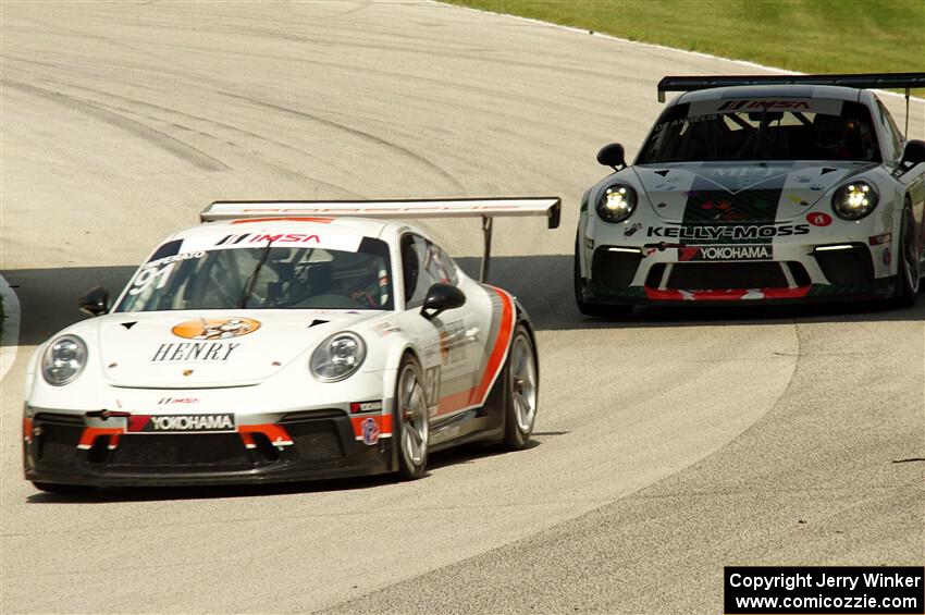 Anthony Imperato's and Roman De Angelis' Porsche GT3 Cups