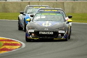Todd Lamb's, Robert Stout's and Joey Bickers' Mazda MX-5 Cups