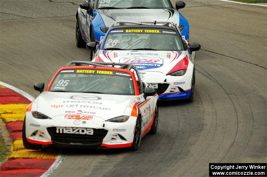 Thomas Bernacki's and Robert Stout's Mazda MX-5 Cups