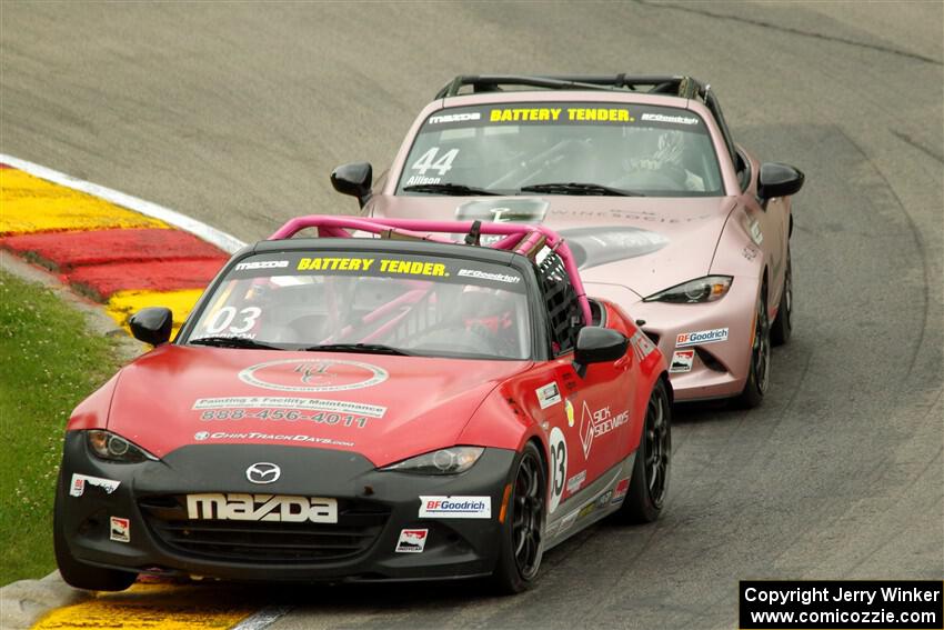 Ashton Harrison's and Austin Allison's Mazda MX-5 Cups