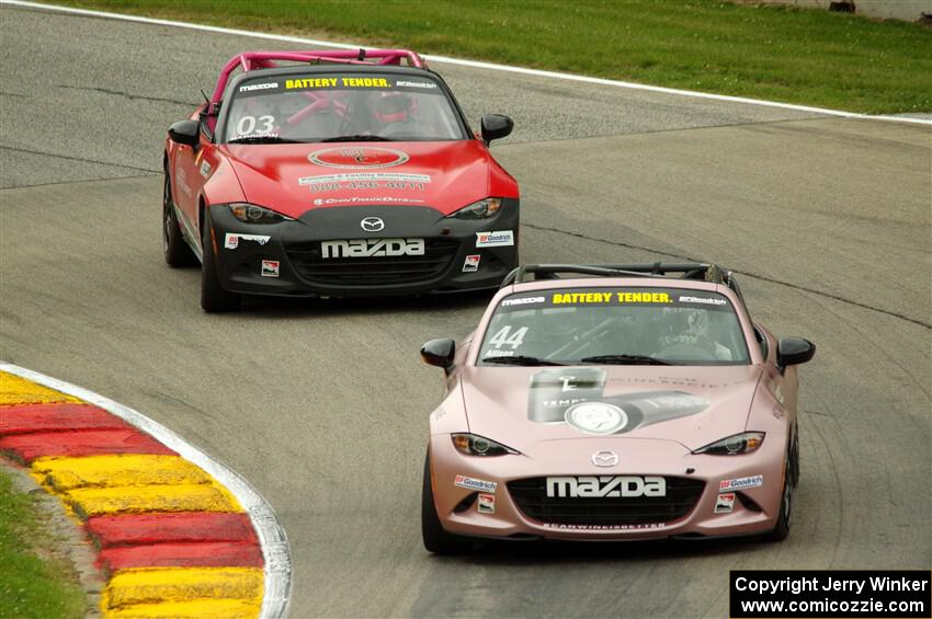 Austin Allison's and Ashton Harrison's Mazda MX-5 Cups