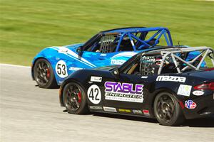 Keith Jensen's and Assen Rachev's Mazda MX-5 Cups