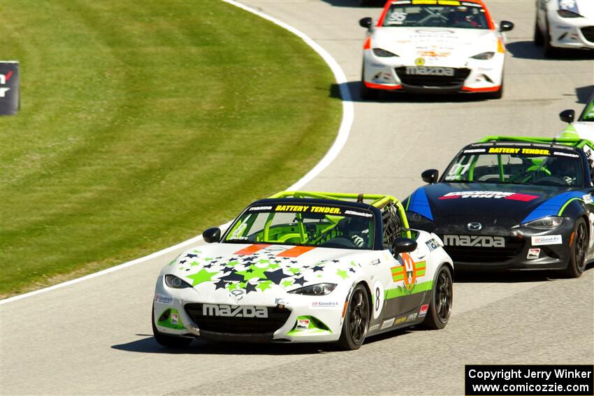 Nathanial Sparks' and Nikko Reger's Mazda MX-5 Cups