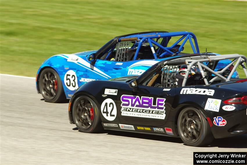 Keith Jensen's and Assen Rachev's Mazda MX-5 Cups