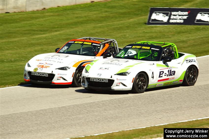 Thomas Bernacki's and Bryan Ortiz's Mazda MX-5 Cups