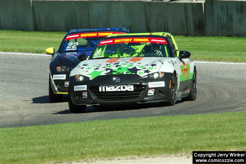 Nathanial Sparks' and Carter Weedon's Mazda MX-5 Cups