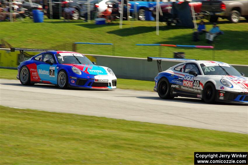 Ethan Simioni's and Maxwell Root's Porsche GT3 Cups