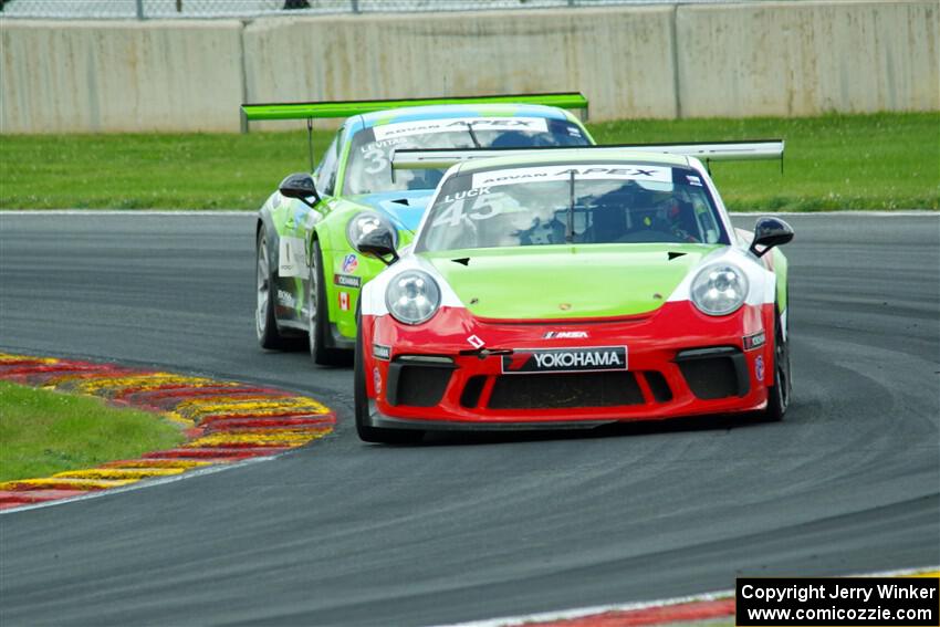 Charlie Luck, IV's and Michael Levitas' Porsche GT3 Cups