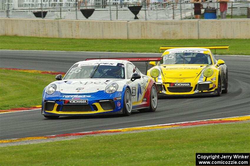 David Baker's and Efrin Castro's Porsche GT3 Cups