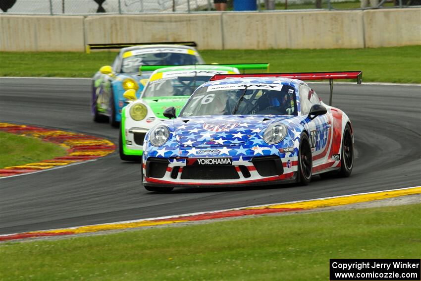 Charlie Craig's, Curt Swearingin's and Kurt Fazekas' Porsche GT3 Cups