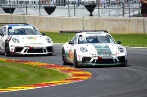 Jeff Kingsley's and Riley Dickinson's Porsche GT3 Cups