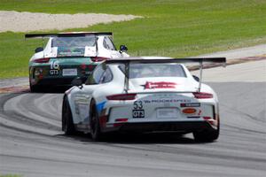Jeff Kingsley's and Riley Dickinson's Porsche GT3 Cups