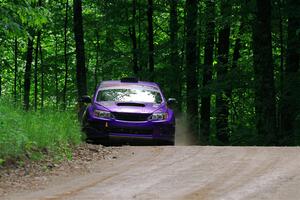 Silas Himes / Rubin Hatfield Subaru WRX STi on SS1, Camp 3 North.