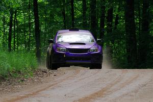 Silas Himes / Rubin Hatfield Subaru WRX STi on SS1, Camp 3 North.