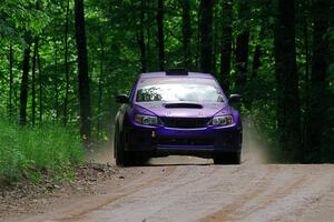 Silas Himes / Rubin Hatfield Subaru WRX STi on SS1, Camp 3 North.