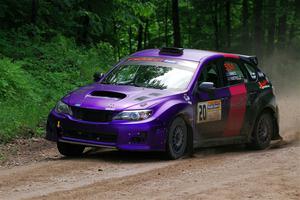 Silas Himes / Rubin Hatfield Subaru WRX STi on SS1, Camp 3 North.