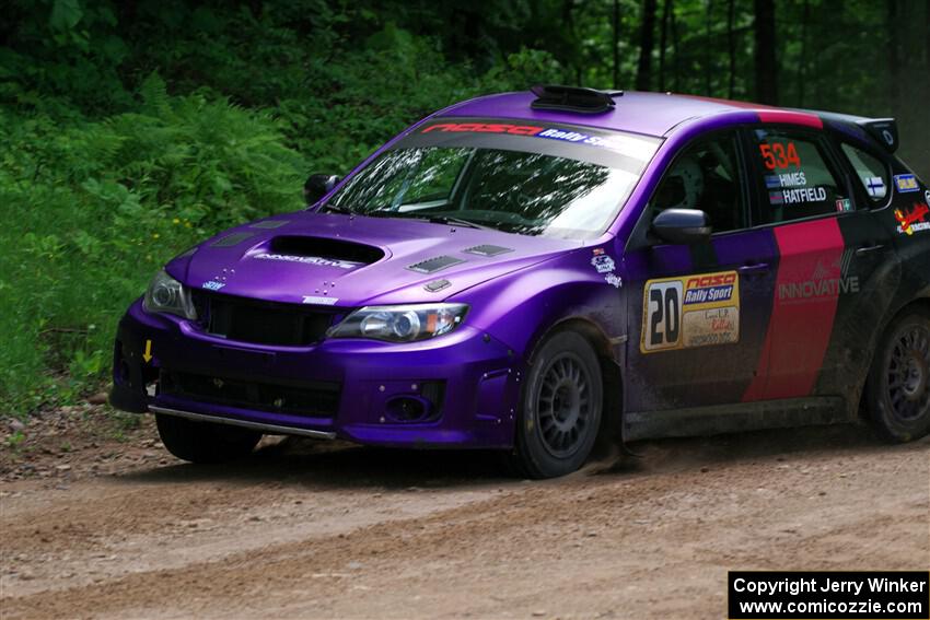 Silas Himes / Rubin Hatfield Subaru WRX STi on SS1, Camp 3 North.