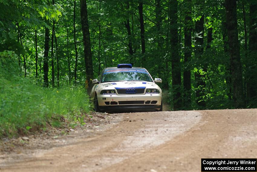 Tim Michel / Alex Ferencz Audi A4 Quattro on SS1, Camp 3 North.