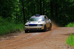 Tim Michel / Alex Ferencz Audi A4 Quattro on SS1, Camp 3 North.