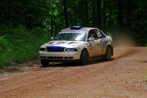 Tim Michel / Alex Ferencz Audi A4 Quattro on SS1, Camp 3 North.