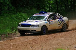 Tim Michel / Alex Ferencz Audi A4 Quattro on SS1, Camp 3 North.