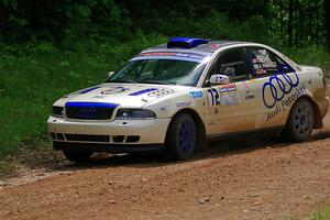 Tim Michel / Alex Ferencz Audi A4 Quattro on SS1, Camp 3 North.