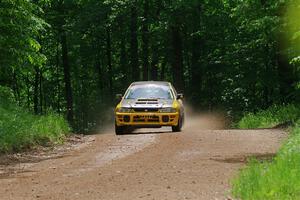 Steve Gingras / Joe Boburka Subaru Impreza on SS1, Camp 3 North.