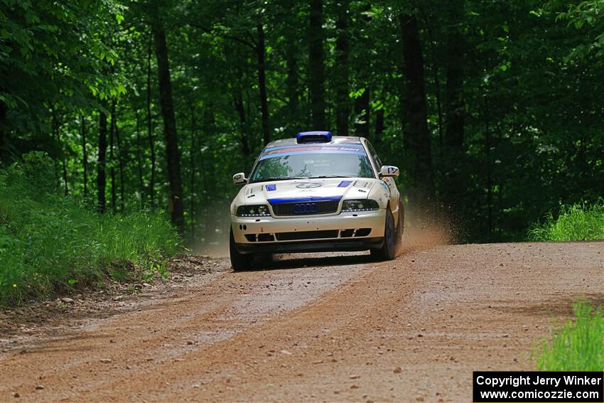 Tim Michel / Alex Ferencz Audi A4 Quattro on SS1, Camp 3 North.