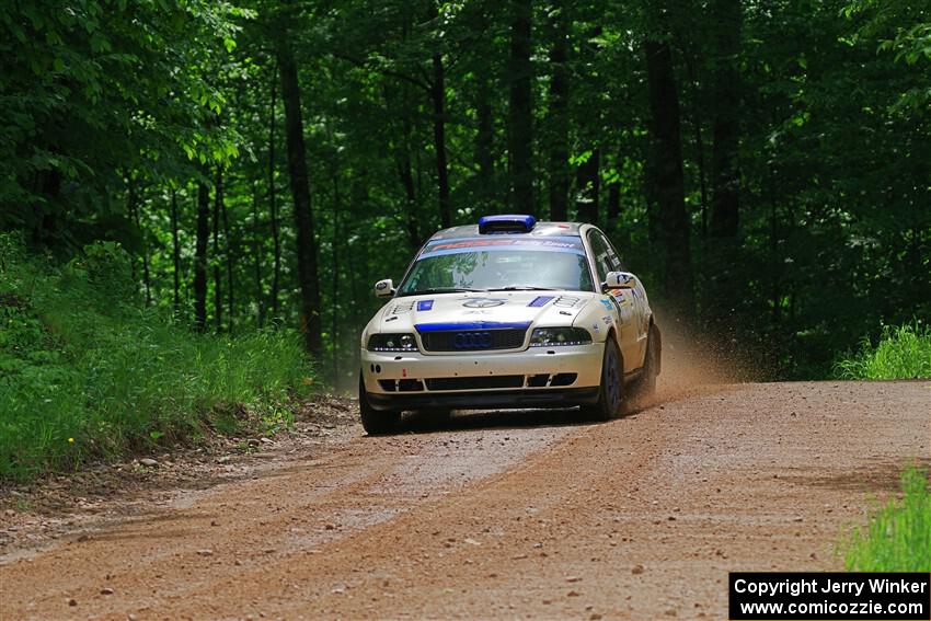 Tim Michel / Alex Ferencz Audi A4 Quattro on SS1, Camp 3 North.
