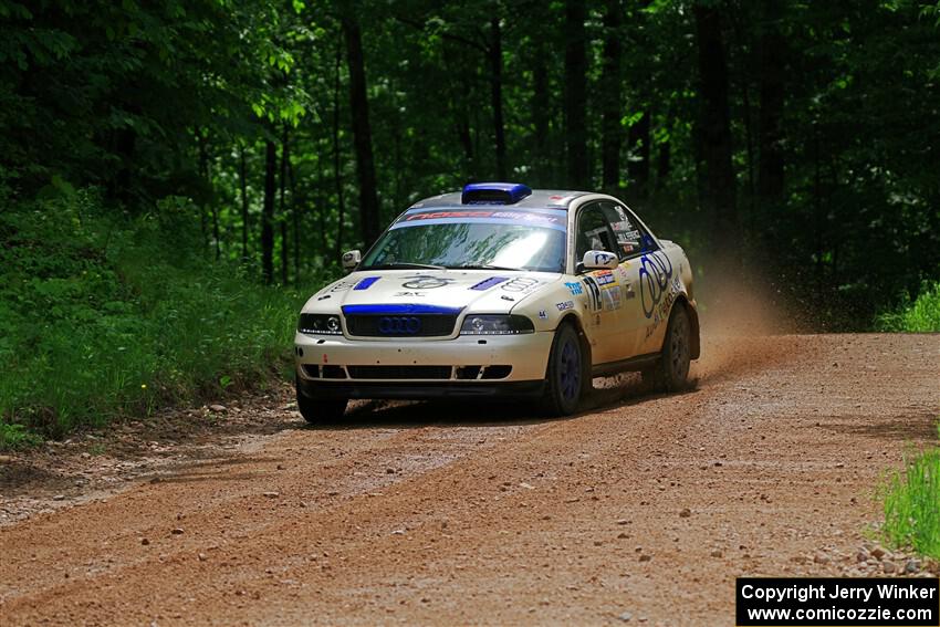 Tim Michel / Alex Ferencz Audi A4 Quattro on SS1, Camp 3 North.