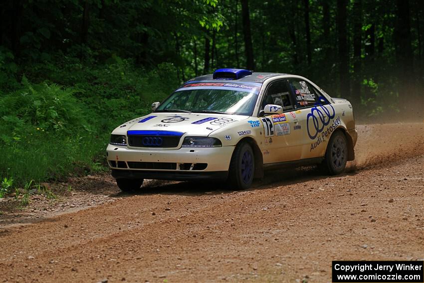 Tim Michel / Alex Ferencz Audi A4 Quattro on SS1, Camp 3 North.