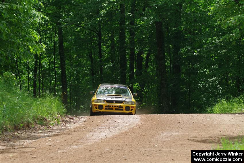 Steve Gingras / Joe Boburka Subaru Impreza on SS1, Camp 3 North.